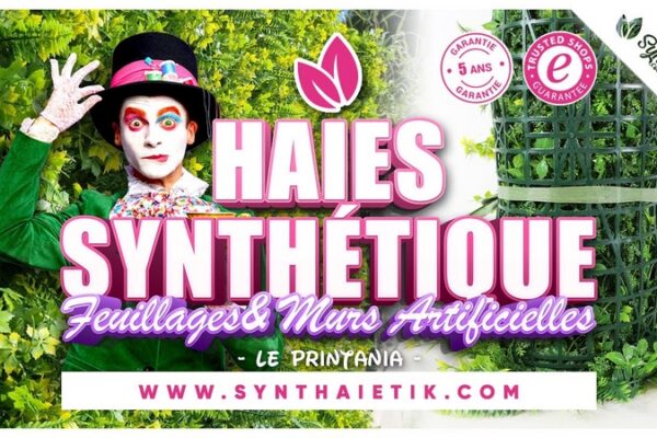 pose de haie synthetique printania