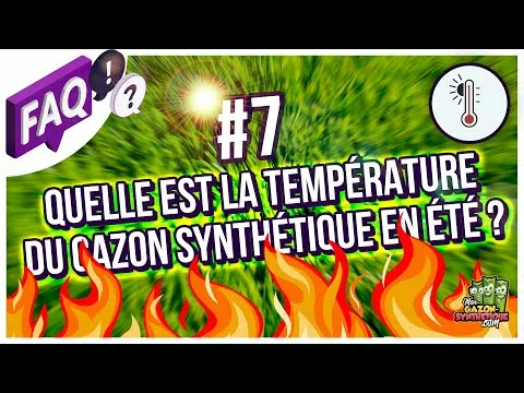 le gazon synthetique chauffe