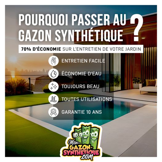 pourquoi passer au gazon synthetique